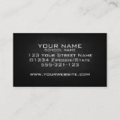 金ゴールドメッキウイングチュンインストラクター 名刺 (裏面)