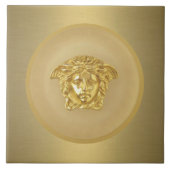 金ゴールドメドゥーサメダリオン タイル (正面)