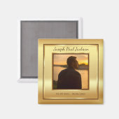 金ゴールドメモリアル マグネット (正面/裏面)