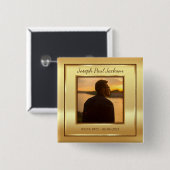 金ゴールドメモリアル 缶バッジ (正面&裏面)