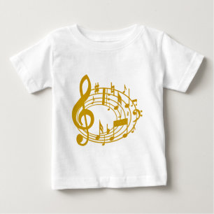 金ゴールドメモ_ ベビーTシャツ