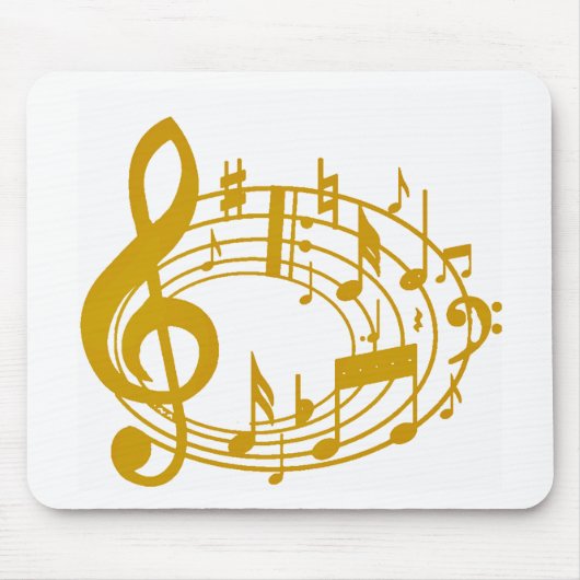 金ゴールドメモ_ マウスパッド (正面)