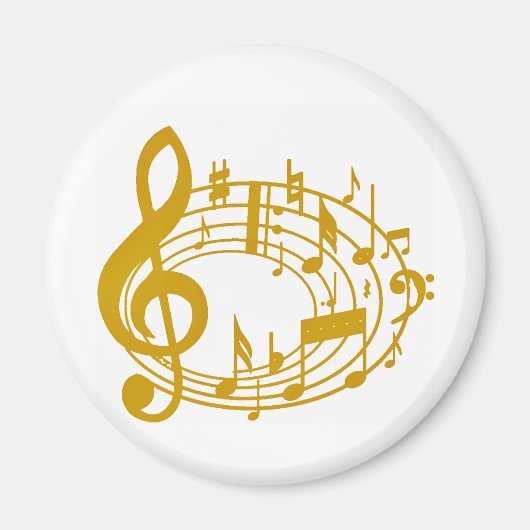 金ゴールドメモ_ マグネット (正面)