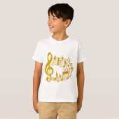 金ゴールドメモ_ Tシャツ (正面フル)