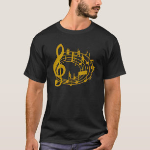 金ゴールドメモ_ Tシャツ