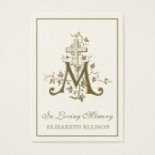 金ゴールドメリアンクロスヴァージンメリーモディラル祈りの言葉カード (正面)