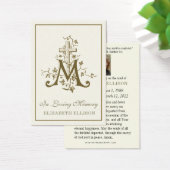 金ゴールドメリアンクロスヴァージンメリーモディラル祈りの言葉カード (デスク)