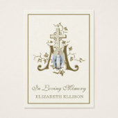 金ゴールドメリアンクロスヴァージンメリーモディラル祈りの言葉カード (正面)