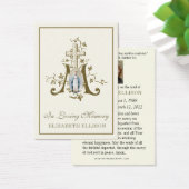 金ゴールドメリアンクロスヴァージンメリーモディラル祈りの言葉カード (デスク)