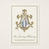 金ゴールドメリアンクロスヴァージンメリーモディラル祈りの言葉カード (正面)