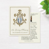 金ゴールドメリアンクロスヴァージンメリーモディラル祈りの言葉カード (デスク)