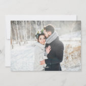 金ゴールドメリーと新結婚した規結婚のクリスマス写真 シーズンカード (裏面)