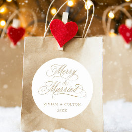 金ゴールドメリーと新結婚した規結婚初めてのクリスマス ラウンドシール