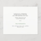 金ゴールドメリーと明るいクリスマスの写真のホリデーカード チラシ (裏面)