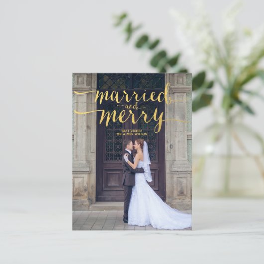 金ゴールドメリーと結婚した | 休日の写真はがき シーズンポストカード (スタンド正面)