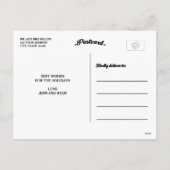 金ゴールドメリーと結婚した | 休日の写真はがき シーズンポストカード (裏面)