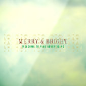 金ゴールドメリーウェルカムビジネスクリスマス ウィンドウサイン (シート3)