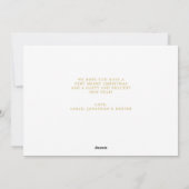 金ゴールドメリークリスマスエレガントスクリプト写真コラージュ シーズンカード (裏面)