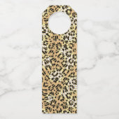 金ゴールドメリークリスマスオンプレイドボトルハンガーラベル ボトルネックタグ (裏面)