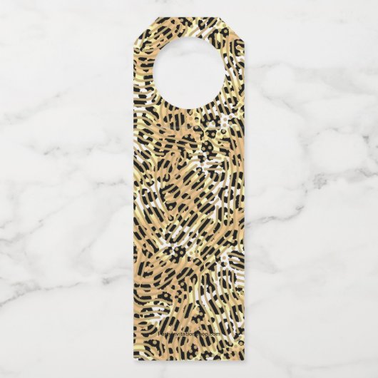 金ゴールドメリークリスマスオンプレイド ボトルネックタグ (裏面)