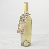 金ゴールドメリークリスマスオンレオパード ボトルネックタグ (アングル)