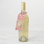 金ゴールドメリークリスマスオンレッド ボトルネックタグ (アングル)