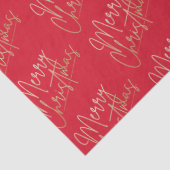 金ゴールドメリークリスマスオンレッド 薄葉紙 (詳細)