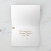 金ゴールドメリークリスマスカード カード (内部)