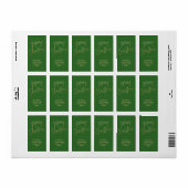 金ゴールドメリークリスマスクリスマス差出人住所 ラベル (フルシート)