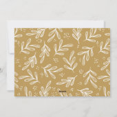 金ゴールドメリークリスマスグリーティングファミリーキッズ2写真 シーズンカード (裏面)