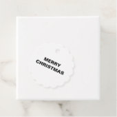 金ゴールドメリークリスマスシンプルメッセージカード フェイバータグ (インサイチュ)