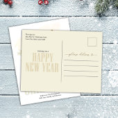 金ゴールドメリークリスマススクリプトの写真 シーズンポストカード