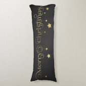 金ゴールドメリークリスマススターズ ボディピロー (正面縦)
