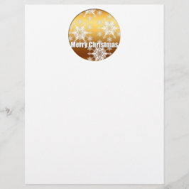 金ゴールドメリークリスマススノーフレーク – 