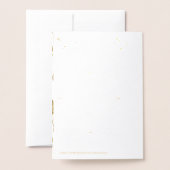 金ゴールドメリークリスマスディアーinウッドランド 箔カード (裏面封筒付き)