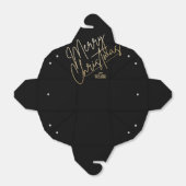 金ゴールドメリークリスマスブラック フェイバーボックス (折り畳みなし)