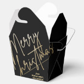 金ゴールドメリークリスマスブラック フェイバーボックス (オープン)