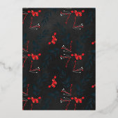 金ゴールドメリークリスマスレターフレームグラデーション写真 箔シーズンカード (裏面)