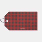 金ゴールドメリークリスマスレッドバッファロープレイド ギフトタグ (裏面横)