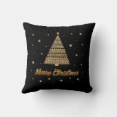 金ゴールドメリークリスマス装飾用クッション クッション (裏面)