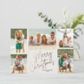 金ゴールドメリークリスマス5枚 シーズンカード (スタンド正面)