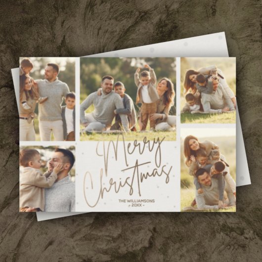 金ゴールドメリークリスマス5枚 シーズンカード