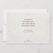 金ゴールドメリークリスマス5枚 シーズンカード (裏面)