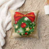 金ゴールドメリークリスマス クッション (ブランケット)