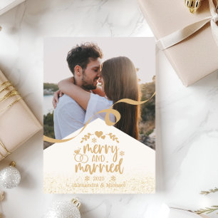 金ゴールドメリーグリッターと結婚した写真 シーズンカード