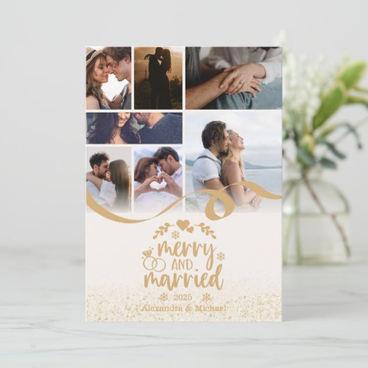金ゴールドメリーグリッターと結婚した7枚の写真 シーズンカード (スタンド正面)