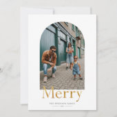 金ゴールドメリーArch Frameフォトクリスマス (正面)