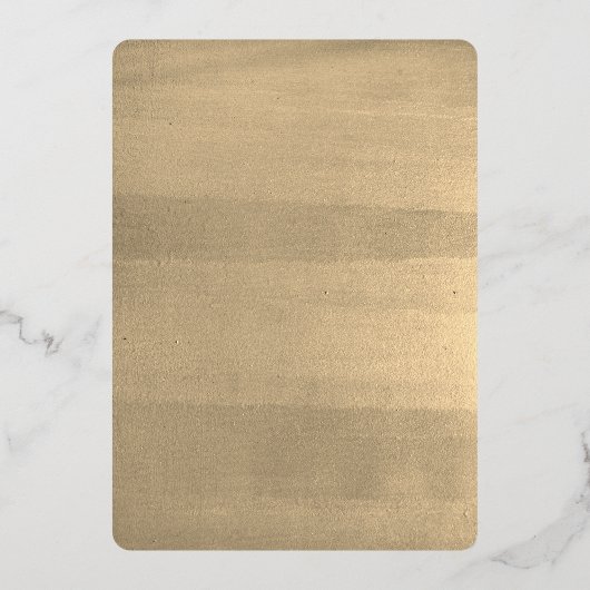 金ゴールドメープルリーフサンクスギビングディナー 箔招待状 (裏面)