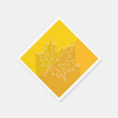 金ゴールドメープルリーフ スタンダードカクテルナプキン (角)