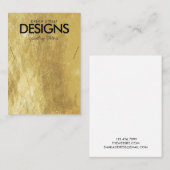 金ゴールドメ絵を描タルネックレスディスプレイカード 名刺 (正面/裏面)
